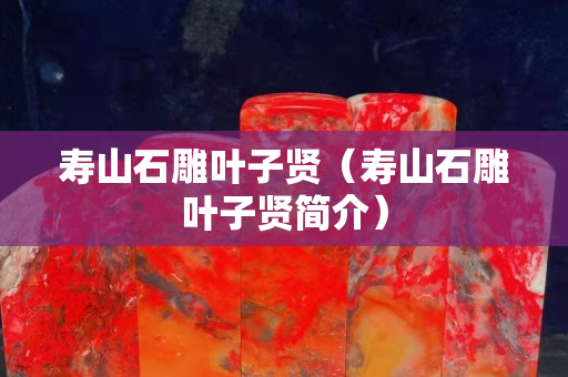 壽山石雕葉子賢（壽山石雕葉子賢簡介）