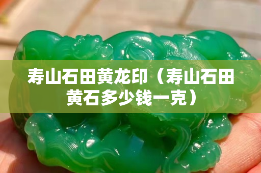 壽山石田黃龍印（壽山石田黃石多少錢一克）
