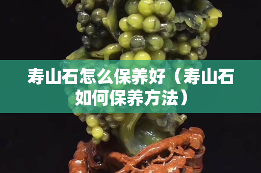 壽山石怎么保養(yǎng)好（壽山石如何保養(yǎng)方法）