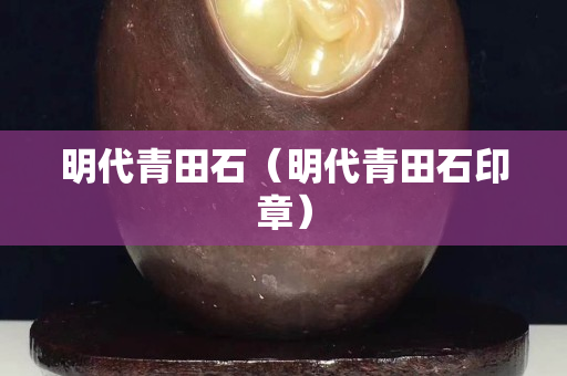 明代青田石（明代青田石印章）