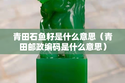 青田石魚籽是什么意思（青田郵政編碼是什么意思）