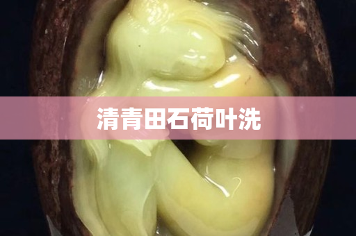 清青田石荷葉洗