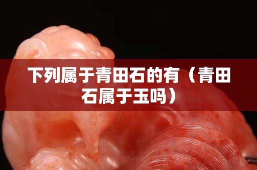 下列屬于青田石的有（青田石屬于玉嗎）
