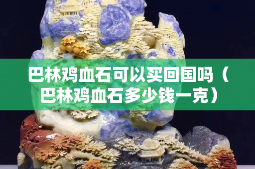 巴林雞血石可以買回國嗎（巴林雞血石多少錢一克）