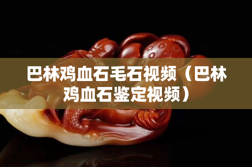 巴林雞血石毛石視頻（巴林雞血石鑒定視頻）