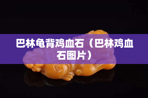 巴林龜背雞血石（巴林雞血石圖片）
