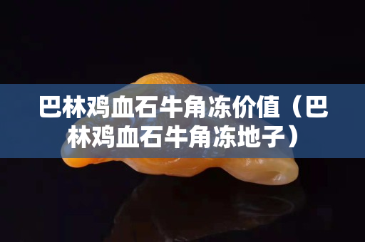 巴林雞血石牛角凍價值（巴林雞血石牛角凍地子）