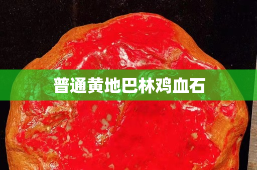 普通黃地巴林雞血石