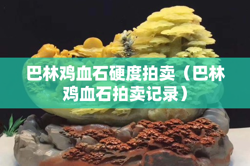 巴林雞血石硬度拍賣（巴林雞血石拍賣記錄）