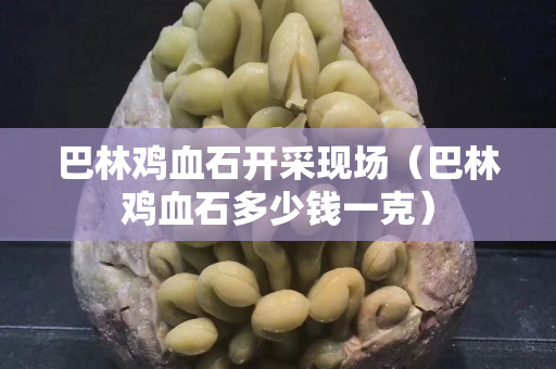 巴林雞血石開采現(xiàn)場（巴林雞血石多少錢一克）