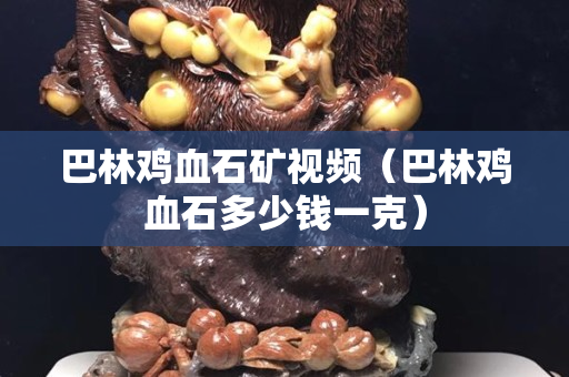 巴林雞血石礦視頻（巴林雞血石多少錢一克）