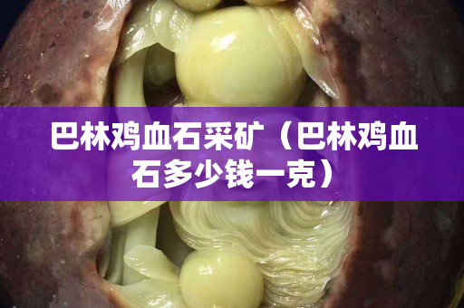 巴林雞血石采礦（巴林雞血石多少錢一克）