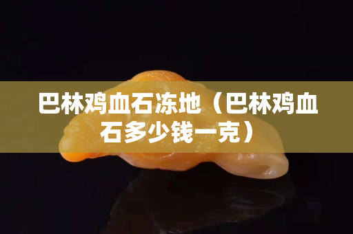 巴林雞血石凍地（巴林雞血石多少錢一克）