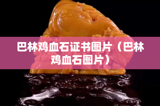 巴林雞血石證書圖片（巴林雞血石圖片）