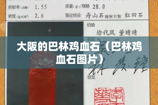 大阪的巴林雞血石（巴林雞血石圖片）