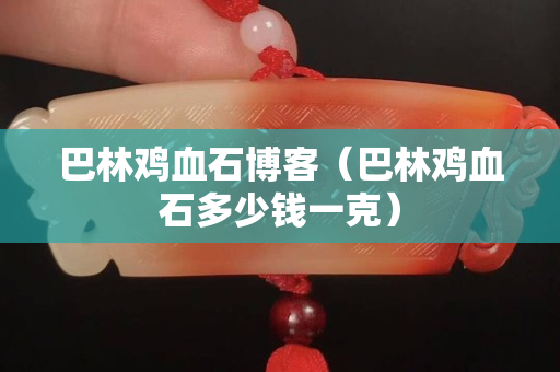 巴林雞血石博客（巴林雞血石多少錢一克）