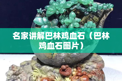 名家講解巴林雞血石（巴林雞血石圖片）