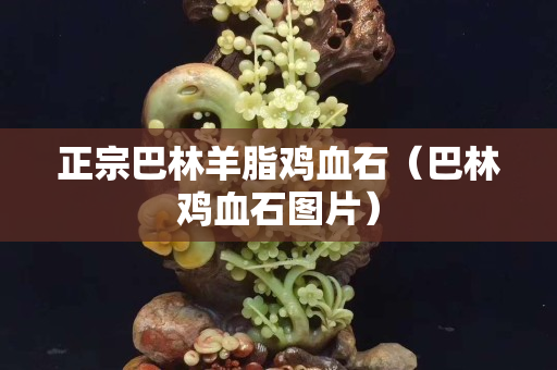 正宗巴林羊脂雞血石（巴林雞血石圖片）