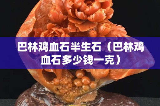 巴林雞血石半生石（巴林雞血石多少錢一克）