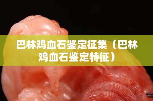 巴林雞血石鑒定征集（巴林雞血石鑒定特征）