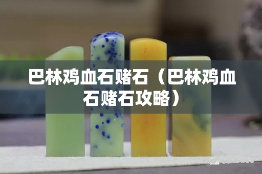 巴林雞血石賭石（巴林雞血石賭石攻略）