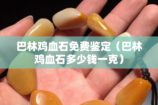 巴林雞血石免費(fèi)鑒定（巴林雞血石多少錢一克）