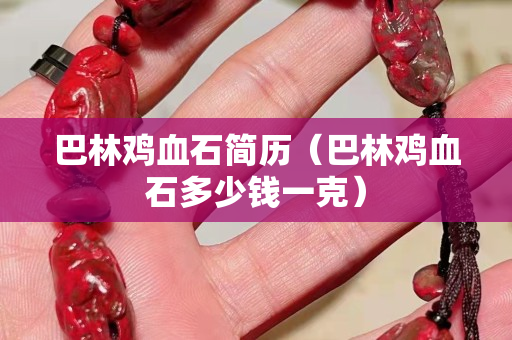 巴林雞血石簡歷（巴林雞血石多少錢一克）