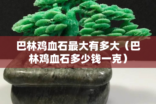 巴林雞血石最大有多大（巴林雞血石多少錢一克）
