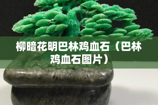 柳暗花明巴林雞血石（巴林雞血石圖片）