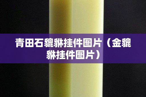 青田石貔貅掛件圖片（金貔貅掛件圖片）