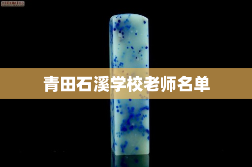 青田石溪學校老師名單