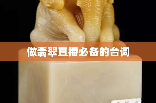 做翡翠直播必備的臺(tái)詞