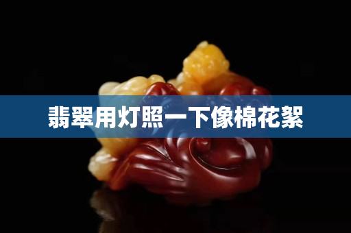 翡翠用燈照一下像棉花絮