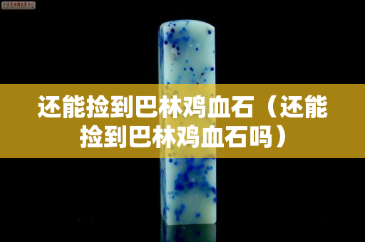 還能撿到巴林雞血石（還能撿到巴林雞血石嗎）