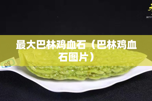 最大巴林雞血石（巴林雞血石圖片）