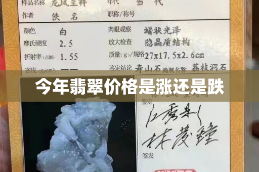 今年翡翠價格是漲還是跌