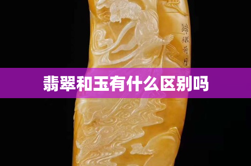 翡翠和玉有什么區別嗎