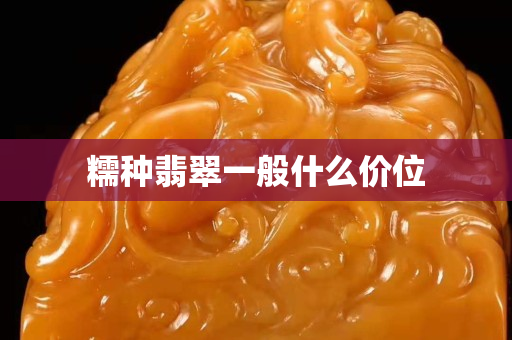 糯種翡翠一般什么價位