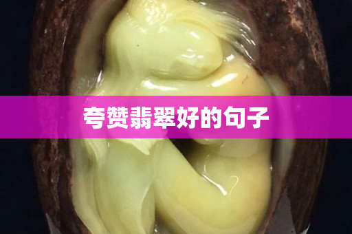 夸贊翡翠好的句子
