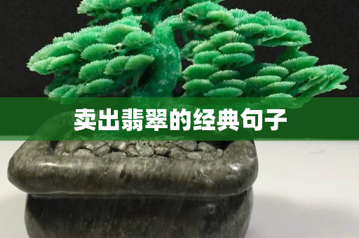 賣出翡翠的經(jīng)典句子