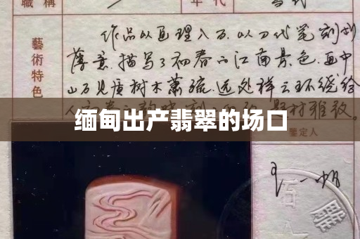 緬甸出產翡翠的場口