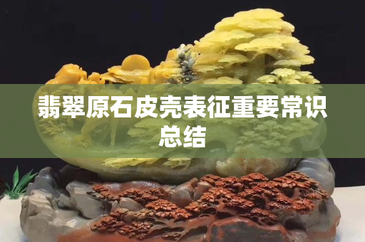 翡翠原石皮殼表征重要常識(shí)總結(jié)