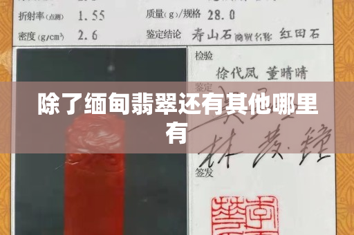 除了緬甸翡翠還有其他哪里有