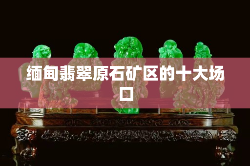 緬甸翡翠原石礦區(qū)的十大場口
