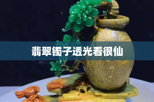 翡翠鐲子透光看很仙