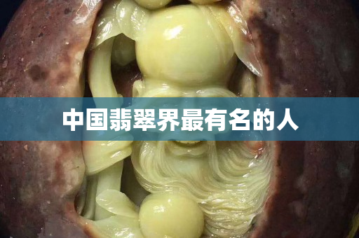 中國(guó)翡翠界最有名的人