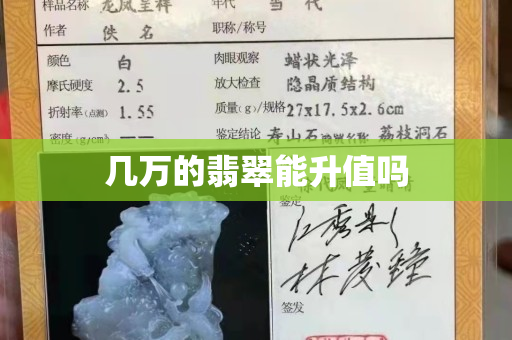 幾萬的翡翠能升值嗎