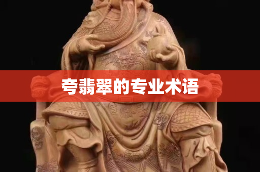 夸翡翠的專業術語