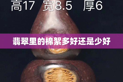 翡翠里的棉絮多好還是少好