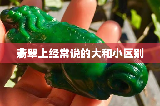 翡翠上經(jīng)常說(shuō)的大和小區(qū)別